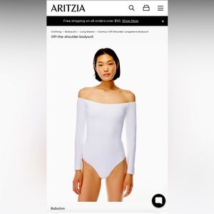 Aritzia Babaton long sleeve body suit. EUC. Worn once. Still on the website!!